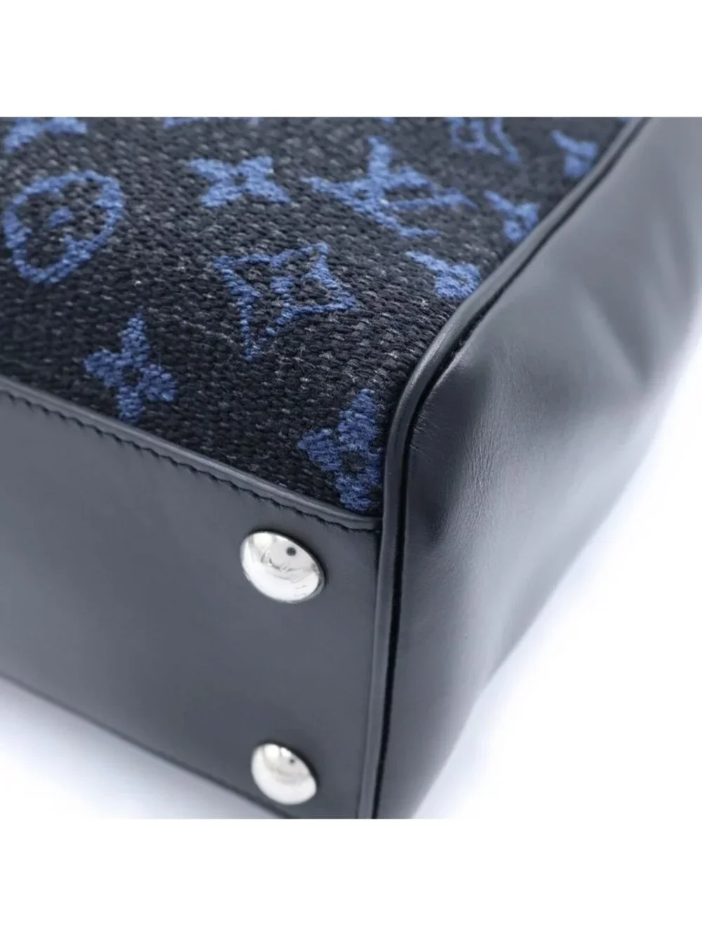 Louis Vuitton Monogram Grand Sac Jacquard Leather Tote Black